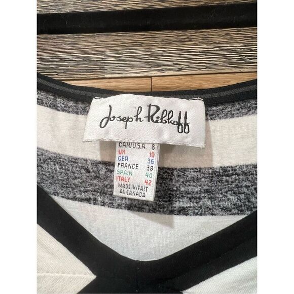 Joseph Ribkoff Multi-stripe Dress sz 8 - Picture 3 of 5